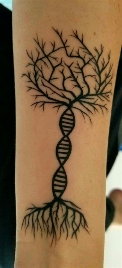 DNA Double Helix Tree Tattoo | Dna tattoo, Tatoo designs, Tattoo designs