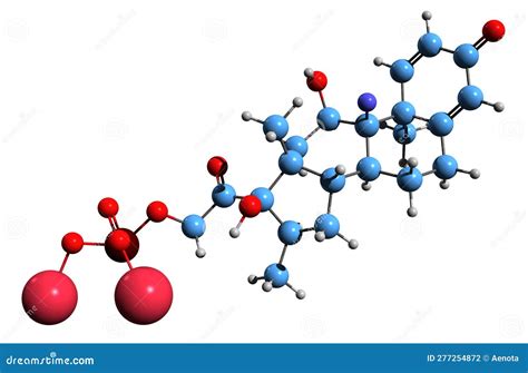 D Image Of Betamethasone Valerate Skeletal Formula Cartoondealer