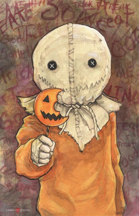 Trick R Treat Sam Poster Art Print By Artist Chris Oz Etsy