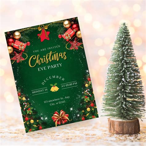 Christmas Party Invite Christmas Printable Invitation - Etsy