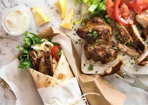 La Recette Chawarma Au Poulet Qui Transporte En Proche Orient Et