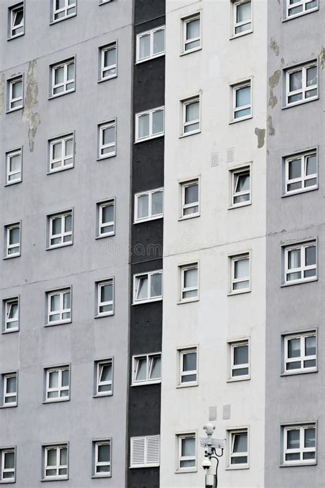 High Rise Council Flats In Poor Housing Estate Stock Image Image Of