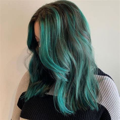 Green Hair Highlights