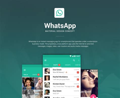 WhatsApp - Material Design Concept on Behance