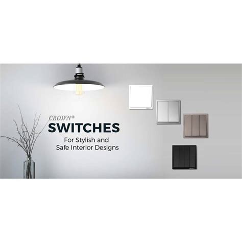 Matte Black Crown Cm Series Switch Switched Socket Outlet Suis Soket Sirim Approved