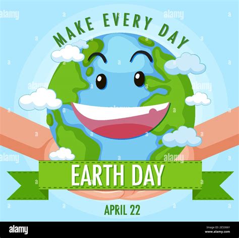 Make Every Day Earth Day Illustration Stock Vector Image And Art Alamy