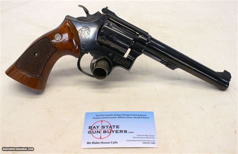 Smith And Wesson Model 17 4 Revolver High Condition 22lr Target Pistol