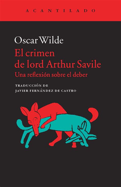 El Crimen De Lord Arthur Savile Editorial Acantilado