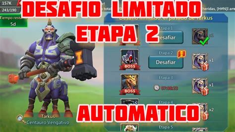 Desaf O Limitado Centauro Vengativo Etapa Autom Tico Lords Mobile