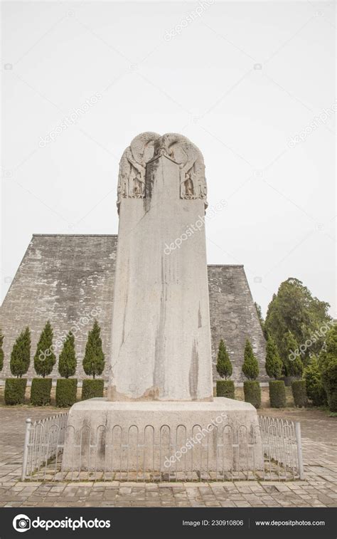 Qianling Mausoleum Shaanxi Province Xianyang Asia China Stock Photo By