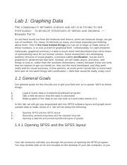 Spss Lab Graphing Data Docx Lab Graphing Data The Commonality