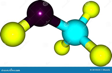 Methanol Molecular Structure Isolated On White Royalty-Free Stock Image ...