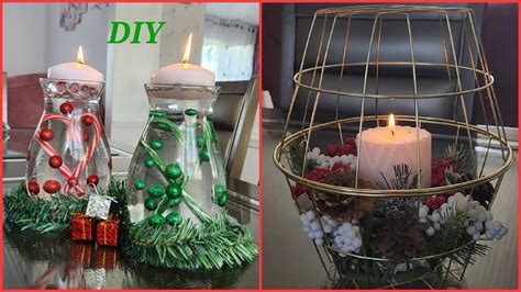 Diy Dollar Tree Holiday Candle Decorations Pt 1 🎄🎅🕯 Youtube