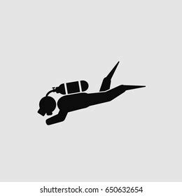 Scuba Diving Icon Vector Stock Vector Royalty Free