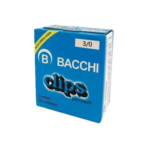 Clips Aço Galvanizado N 3 0 10 Caixa 50 Unidades Cada Bacchi