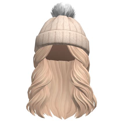 Soft Dreamy Flowy Hair W Bobble Hat Blonde Roblox
