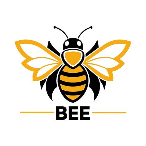 Concepto del logotipo de la abeja melífera 6 Vector Premium