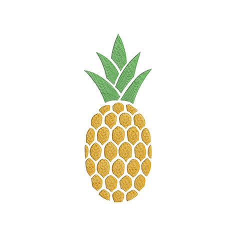 Digital Pineapple Embroidery Design Machine Embroidery Etsy