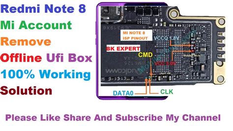 Redmi 8 8A ISP EMMC PinOUT Test Point EDL Mode 9008 55 OFF