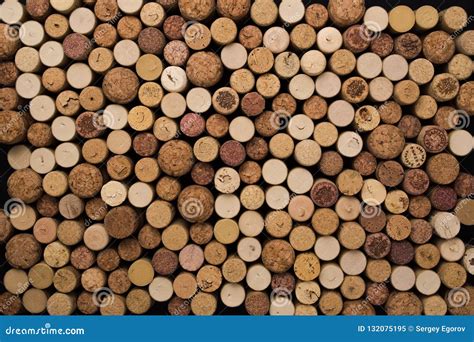 Wine Corks Texture Background Winery Material Texture Stock Image