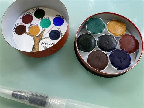 Handmade Watercolor Paint Palette LIMITED Edition 7 Ceramic Pan In