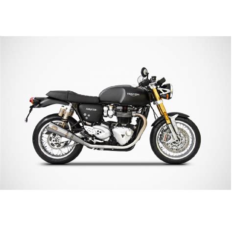 Zard Exhaust Triumph Thruxton R Stainless Slip On Euro