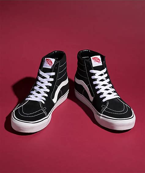 Vans Sk8-Hi Black & White Skate Shoes