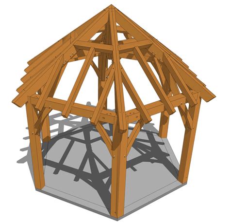 Hexagonal Gazebo Plan Timber Frame Hq