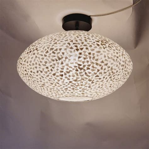 Plafondlamp Schelp Wit 40cm LICHY LAMPEN