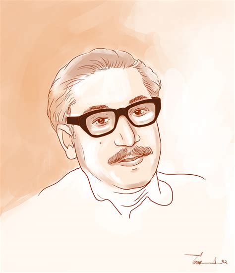 Illustration of Sheikh Mujibur Rahman :: Behance