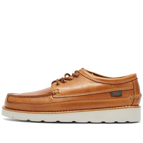 Bass Weejuns Men's Camp Moc III Lyndon in Tan Leather Bass Weejuns