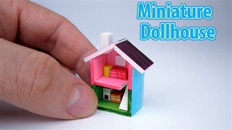 DIY Realistic Miniature Mini House DollHouse No Polymer Clay YouTube