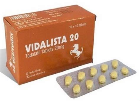 Vidalista 20mg Tadalafil 20mg Tablets At Rs 85 Stripe Erectile