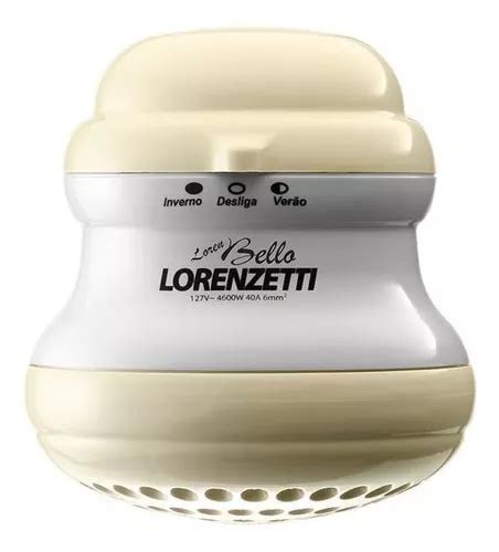 Ducha El Ctrica Lorenzetti Chuveiro Bello Banho Ultra Beige W V