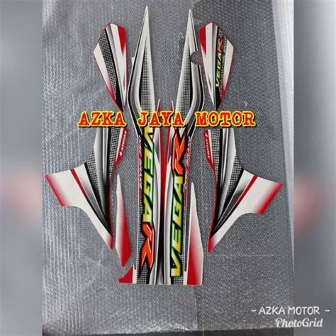 Striping Sticker Yamaha Vega R Lama Warna Merah Putih Lazada Indonesia