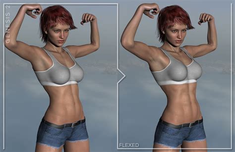 FM Muscle Flexing For Genesis 2 Female S Daz 3D