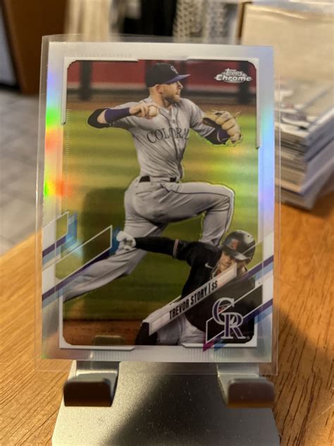 2021 Topps Chrome Trevor Story Refractor 158 SP Parallel Red Sox EBay