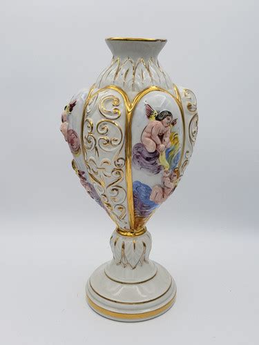 Vintage Italian Keramos Capodimonte Vase Oohlala Collectibles