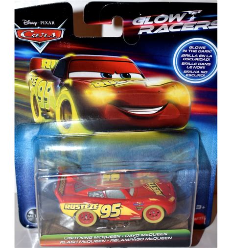 Disney Cars - Glow Racers - Lightning McQueen - Global Diecast Direct