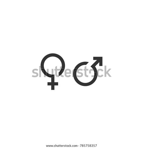 Gender Symbol Male Female Icon Vector Stock Vector Royalty Free