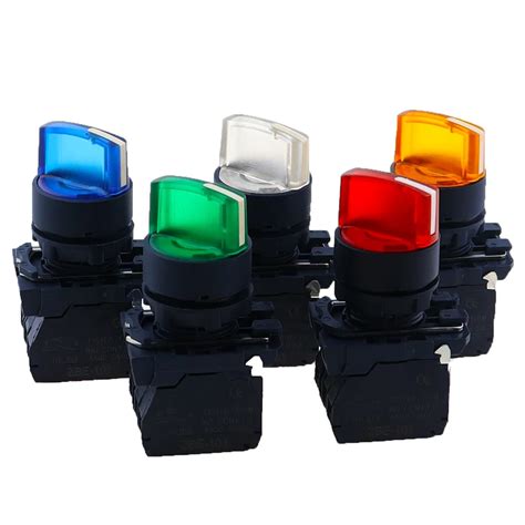 Waterproof Illuminated Selector Switch Rotary Switch Knob Switch Two Or