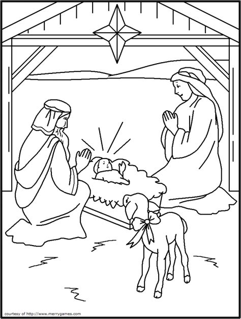 Free Printable Christian Christmas Coloring Pages At Getdrawings Free