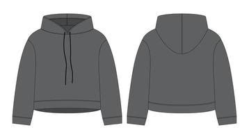 Grey Hoodie Template Vector Art, Icons, and Graphics for Free Download