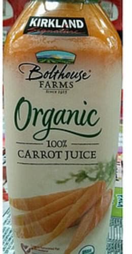 Kirkland Signature Bolthouse Farms Organic Carrot Juice 240 Ml Nutrition Information Innit