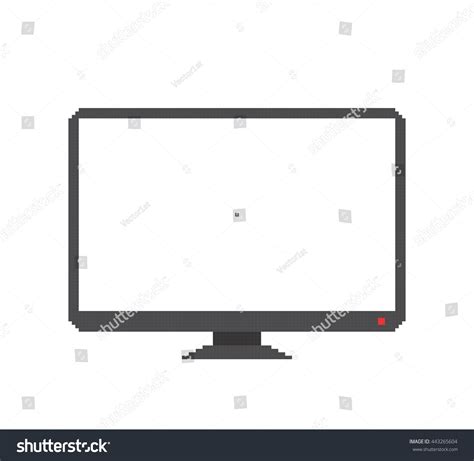 Pixel Art 8bit Computer Monitor Keyboard Stock Vector 41 Off