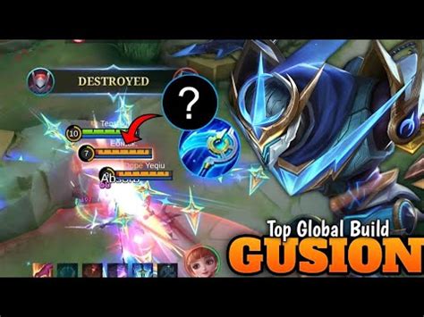 100 BURST DAMAGE NEW BEST 1SHOT DELETE GUSION BUILD GUSION MLBB