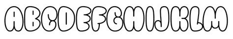 Simple Graffiti Outline Font - What Font Is