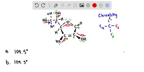 SOLVED:The Lewis structure of vitamin C, whose chemical name is ...