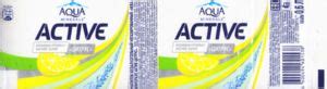 Drink Label: Aqua Minerale Active Citrus (Pepsico Holdings, RussiaCol ...
