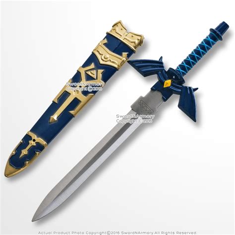 11" Mini Link Master Sword Display Letter Opener with Sheath Fantasy Dagger